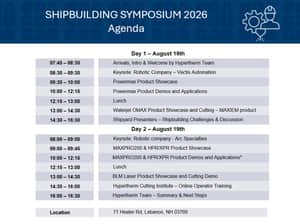 SHIPBUILDING SYMPOSIUM 2026 Agenda