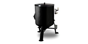 Cuve pour abrasif avec fonctionnement à jet d’eau