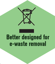 Designed for e-waste removal