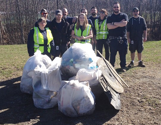 CSR trash collection photo
