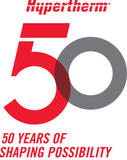 Logo du 50e d’Hypertherm