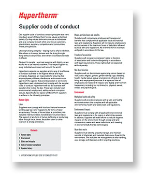 Supplier code of conduct cover image