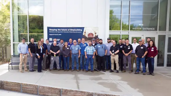Image of shipbuilding symposium attendees