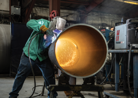 Metal fabrication with Powermax105 SYNC